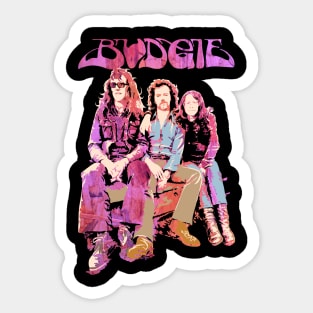 Budgie Band Crazy colors Sticker